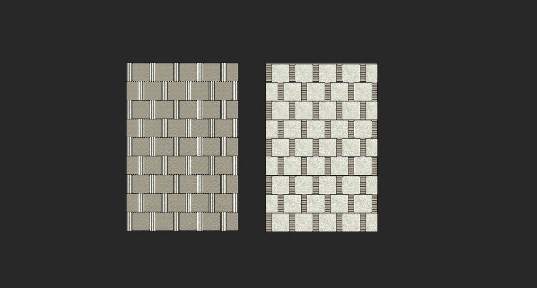 Antwerp rug - colour pairing studies